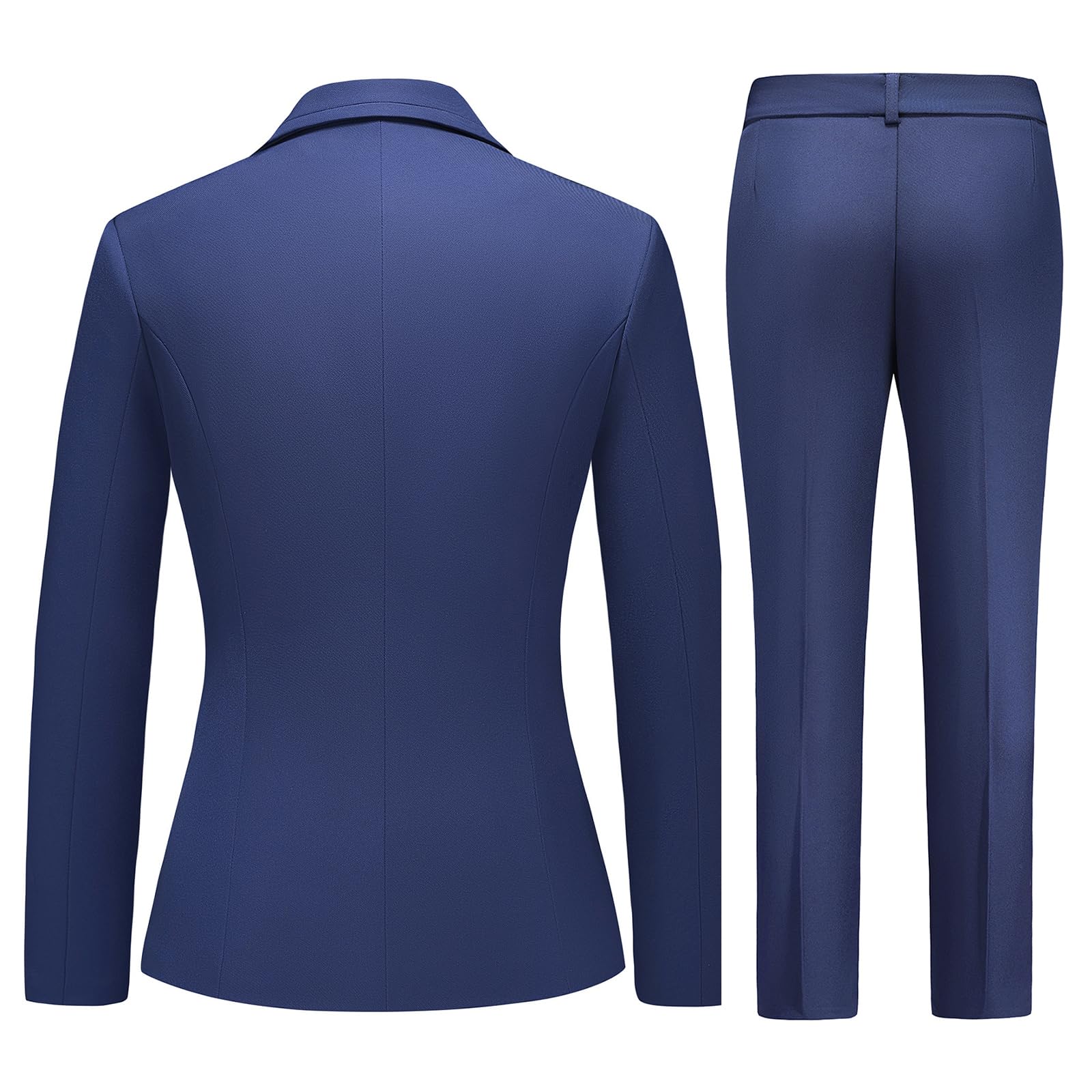 TRONSTORE Women's Business Suits for Work Professional 2 Piece Slim Fit Outfits Pants Suit for Women - Image 4