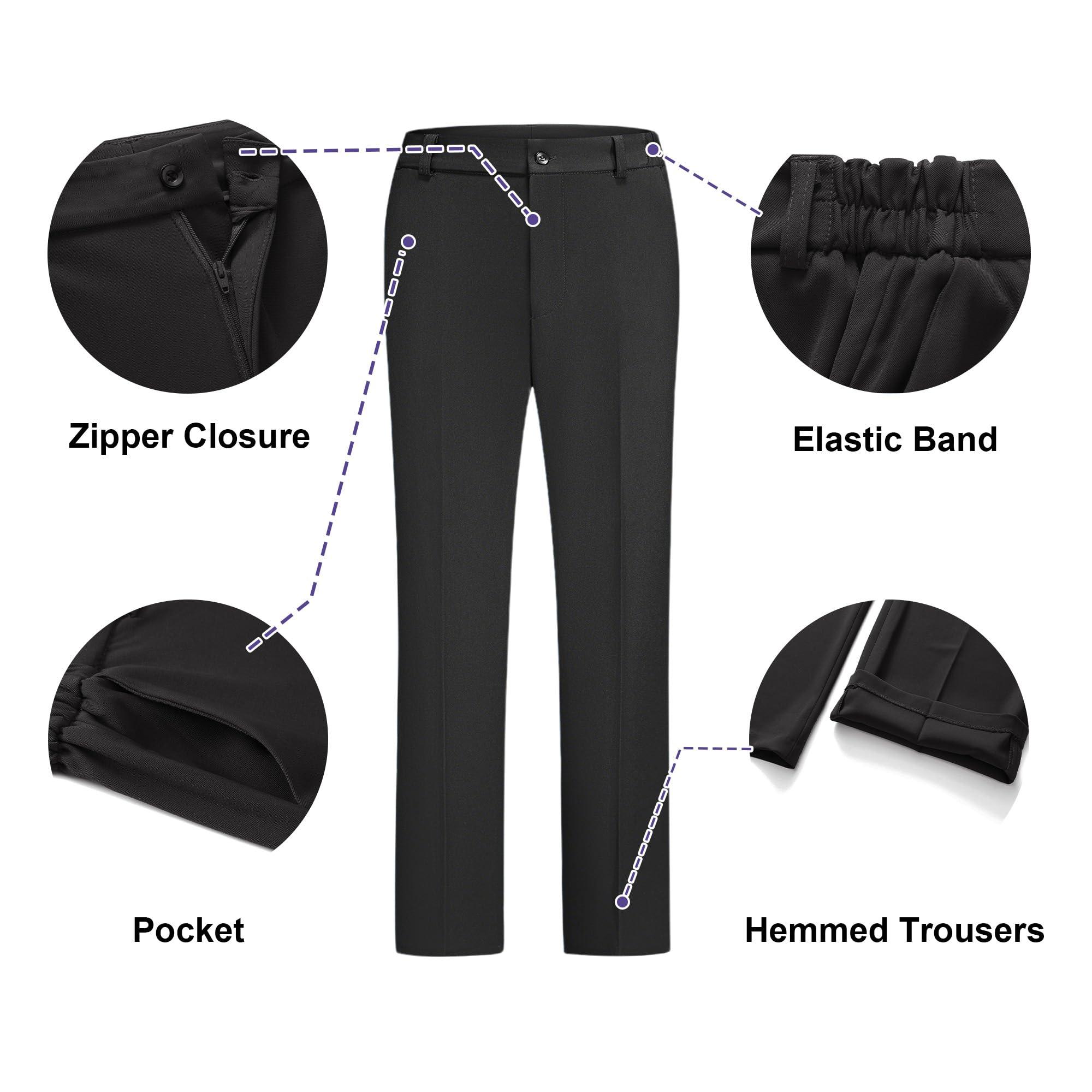 TRONSTORE Women's Pant Suits 2 Piece Set Longline Shawl Collar Blazer with No Closure for Women Business Casual Wear - Image 3
