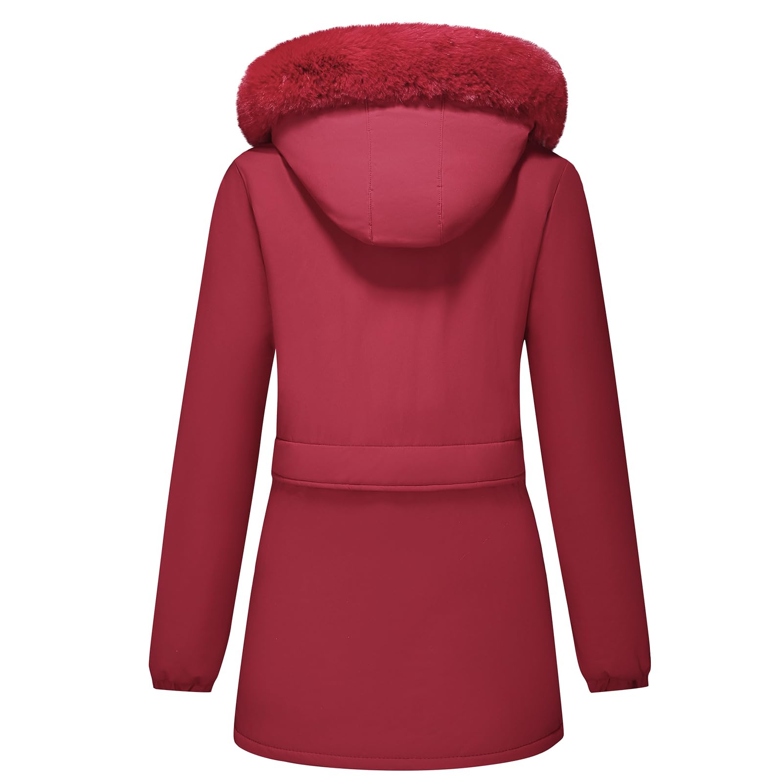 TRONSTORE Women's Winter Puffer Jacket Warm Thicken Parka for Women Waterproof Coat with Removable Faux Fur Hood - Image 5